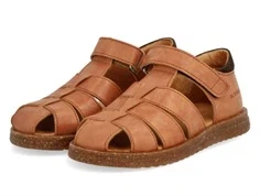 Angulus sandal tan/mørkebrun korksål 2025